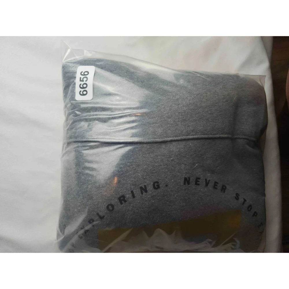 The North Face Graphic Hoodie Mens Large Gray Fleece Pullover Sweatshirt Outdoor